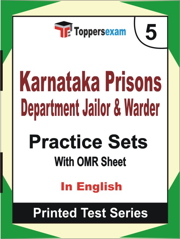 Karnataka Prisons Department Jailor & Warder Book in English - Mock Test / Practice Set