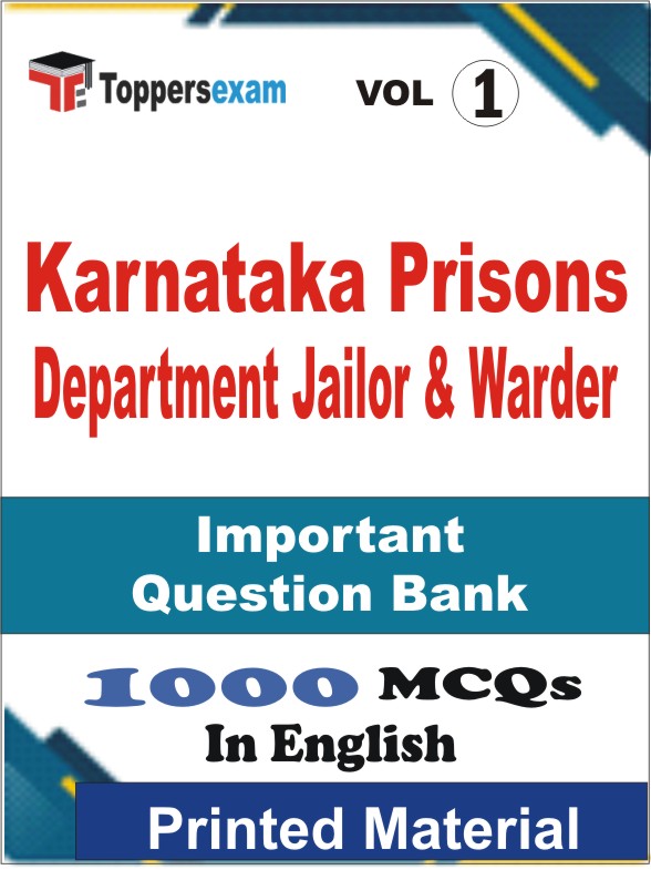 Karnataka Prisons Department Jailor & Warder Book in English - Objective MCQ (VOL.1)