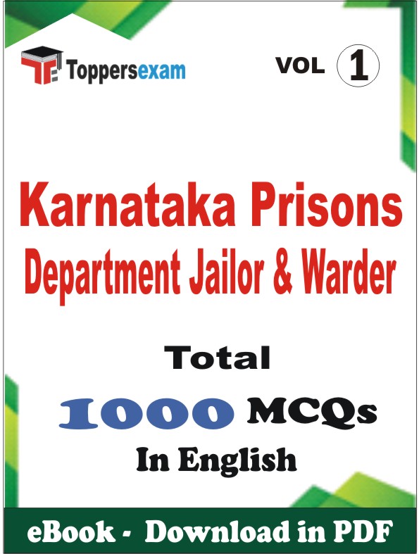 Karnataka Prisons Department Jailor & Warder PDF Book In English - MCQ / Objective Questions (VOL.1)