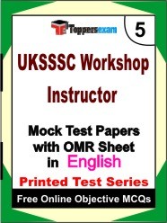 UKSSSC Workshop Instructor Exam Mock Test Papers (Book) in English