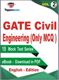 GATE Civil Engineering (Only MCQ) Test PDF Book in English - Practice Set/Mock Test (VOL.2)