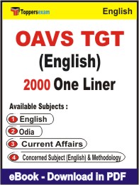 OAVS TGT (English) One Liner Book PDF in English