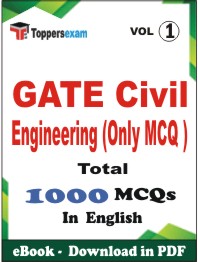 GATE Civil Engineering (Only MCQ) PDF Book In English - MCQ / Objective Questions (VOL.1)