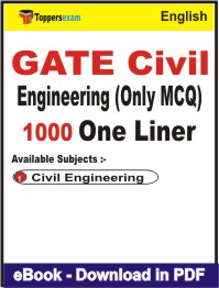 GATE Civil Engineering (Only MCQ) One Liner Book PDF in English