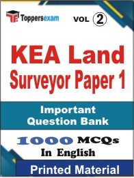 KEA Land Surveyor (Paper 1) Book in English - Objective MCQ (VOL.2)