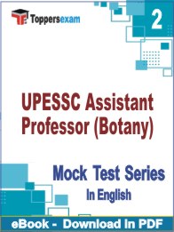 UPESSC Assistant Professor (Botany) PDF Book In English - Question Paper
