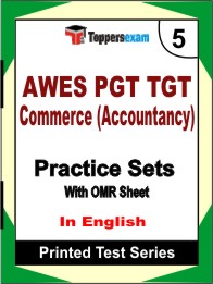 AWES PGT TGT Commerce (Accountancy) Book in English - Mock Test / Practice Set