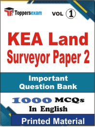 KEA Land Surveyor (Paper 2) Book in English - Objective MCQ (VOL.1)