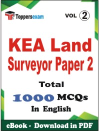 KEA Land Surveyor (Paper 2) PDF Book In English - MCQ / Objective Questions (VOL.2)