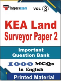 KEA Land Surveyor (Paper 2) Book in English - Objective MCQ (VOL.3)