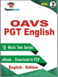 OAVS PGT English Test PDF Book In English - Practice Set/Mock Test (VOL.2)