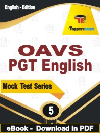 OAVS PGT English Test PDF Book In English - Practice Set