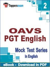 OAVS PGT English Test PDF Book In English - Question Paper