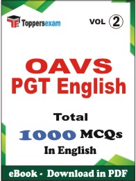 OAVS PGT English PDF Book in English - MCQ / Objective Questions (VOL.2)