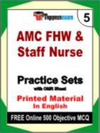 AMC FHW & Staff Nurse Test Book in English - Mock Test / Practice Set