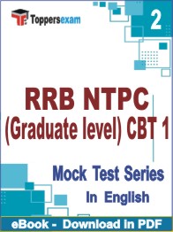 RRB NTPC (Graduate level) CBT 1 PDF Book In English - Question Paper