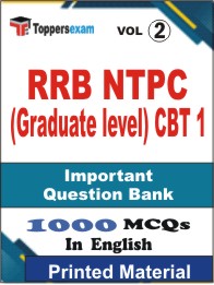 RRB NTPC (Graduate level) CBT 1 Book in English - Objective MCQ (VOL.2)
