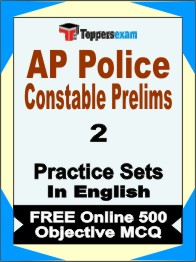 AP Police Constable Prelims Exam Book in English - Question Paper / Practice Set