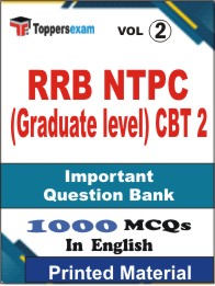 RRB NTPC (Graduate level) CBT 2 Book in English - Objective MCQ (VOL.2)