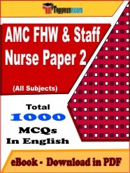EBook of AMC FHW & Staff Nurse (Paper 2) Exam, PDF Format in English