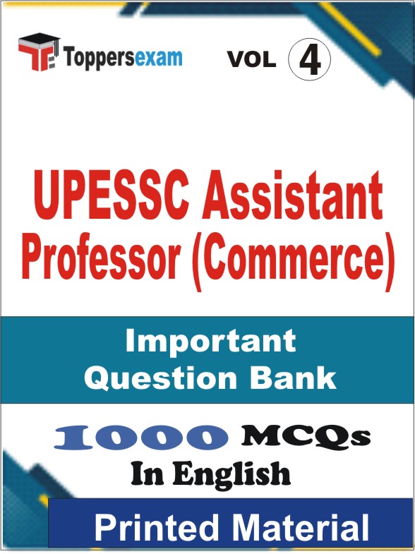 UPESSC Assistant Professor (Commerce) Book in English - Objective MCQ (VOL.4)