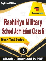 Rashtriya Military School Admission (Class 6) PDF Book In English - Practice Set