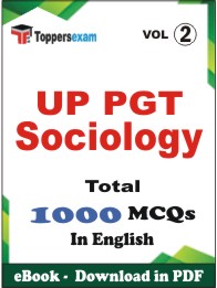 UP PGT Sociology PDF Book in English - MCQ / Objective Questions (VOL.2)