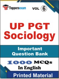 UP PGT Sociology Book in English - Objective MCQ (VOL.6)