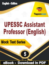 UPESSC Assistant Professor (English) Test PDF Book In English - Practice Set