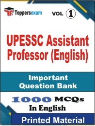 UPESSC Assistant Professor (English) Book in English - Objective MCQ (VOL.1)