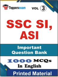 SSC SI, ASI Book in English - Objective MCQ (VOL.3)
