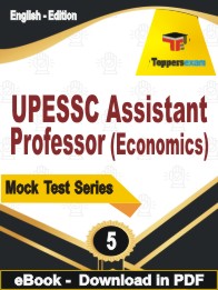 UPESSC Assistant Professor (Economics) Test PDF Book In English - Practice Set