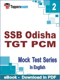 SSB Odisha TGT PCM Test PDF Book In English - Question Paper