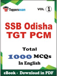 SSB Odisha TGT PCM PDF Book in English - MCQ / Objective Questions (VOL.1)