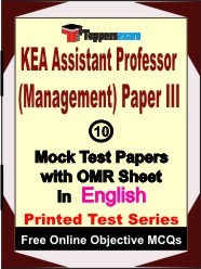 KEA Assistant Professor (Management) Exam Paper 3 Mock Test Papers (Book) in English