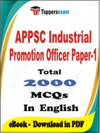 APPSC Industrial Promotion Officer (Paper-1) PDF Book In English - MCQ / Objective Questions