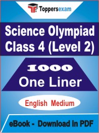 Science Olympiad Class 4 (Level-2) One Liner Book PDF in English
