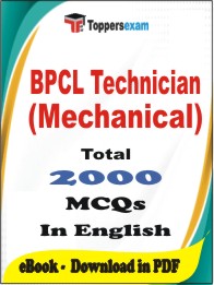 BPCL Technician (Mechanical) PDF Book in English - MCQ / Objective Questions