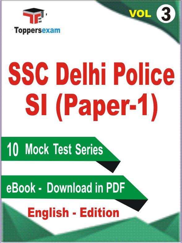 SSC Delhi Police SI (Paper-1) Test Book PDF in English - Practice Set /Mock Test (VOL.3)