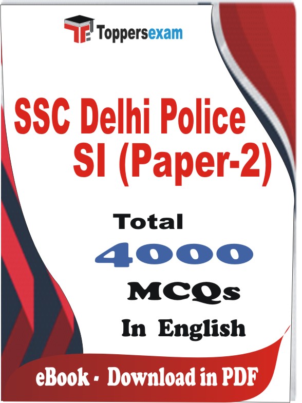 SSC Delhi Police SI (Paper-2) PDF Book In English - MCQ / Objective Questions