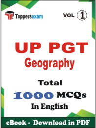 UP PGT Geography  PDF Book In English - MCQ / Objective Questions(VOL.1)