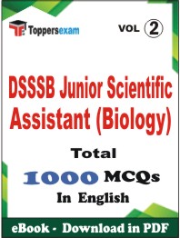 DSSSB Junior Scientific Assistant (Biology) PDF Book In English - MCQ / Objective Questions (VOL.2)