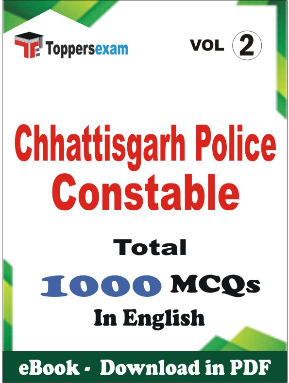 Chhattisgarh Police Constable PDF Book In English - MCQ / Objective Questions (VOL.2)