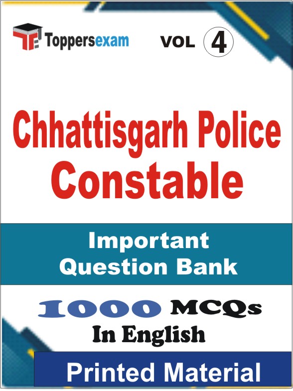 Chhattisgarh Police Constable Book in English - Objective MCQ (VOL.4)