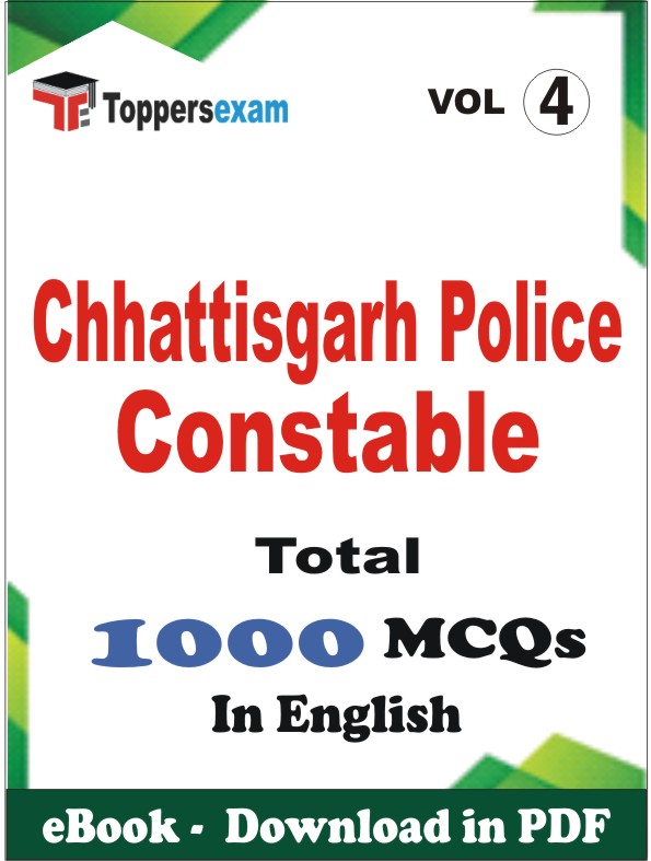 Chhattisgarh Police Constable PDF Book In English - MCQ / Objective Questions (VOL.4)