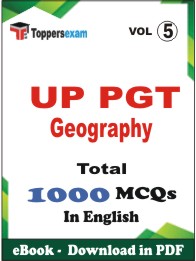 UP PGT Geography PDF Book In English - MCQ / Objective Questions(VOL.5)