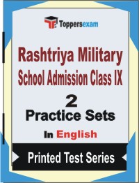 Rashtriya Military School Admission (Class-9) Book in English - Question Paper / Practice Set