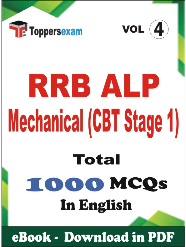 RRB ALP Mechanical (CBT Stage 1) PDF Book In English - MCQ / Objective Questions (VOL.4)