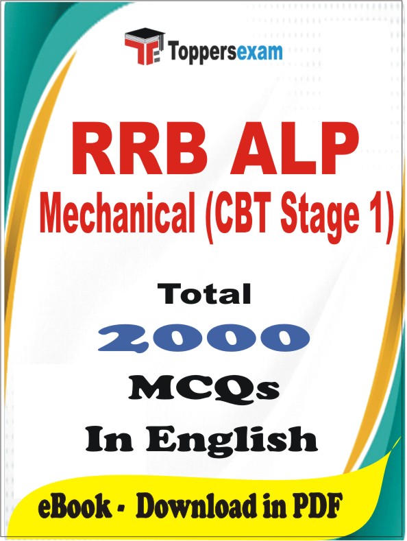 RRB ALP Mechanical (CBT Stage 1) PDF Book In English - MCQ / Objective Questions