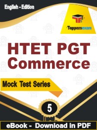 HTET PGT Commerce Test PDF Book In English - Practice Set